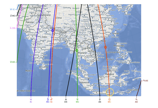 astrocartography how places transform us the travelling astrocartography chart
